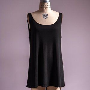 Eileen Fisher  Black Silk Tank Size Large